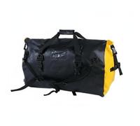 Harilla Outdoor Waterproof Duffel Motorcycle Bag Duffel Satchel Luggage with Closure PVC Mesh with Transparent Window Panels for Quick Checks Suitable for, Multicolor, Black and Yellow, 66L