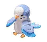 Harilla Parrot Hand Puppet Toy Parrot Doll Lifelike Cute Stuffed Animal Bird Doll for Teaching Telling Story Role Play, Blue