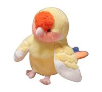 Harilla Parrot Hand Puppet Toy Parrot Doll Lifelike Cute Stuffed Animal Bird Doll for Teaching Telling Story Role Play, Yellow