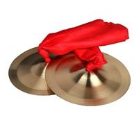 Harilla Percussion Musical Cymbal Hand Cymbals Finger Cymbals Rhythm Instrument With Compact Lightweight Design For Easy Travel Suitable for folk dance school practice festive performance, 19CM