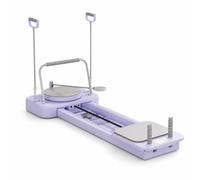 Harilla Pilates Training Bed Pilates Board Exercise Workout Board Fitness Board With Smooth Slide Track Compact Folding Design Padded Pads And Grip Handles suitable for home gyms space saving setups