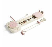 Harilla Pilates Training Machine Pilates Board Reformer Slide With Handles And Resistance Cords Foldaway Base Training And Gentle Workouts suitable for home routine beginner use