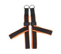 Harilla Pilates Y Shaped Ankle Straps Anti Slip, Black and Orange Quick Installation Versatile for Various Exercises Adjustable