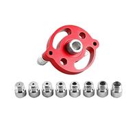 Harilla Pocket Hole Jig for Woodworking, Carpentry Tools, Parts, Heavy Duty Self-Centering Dowel Jig Set for Woodworking Guide, red