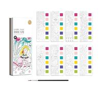 Harilla Pocket Watercolor Painting Toy, Drawing Arts Crafts Coloring Game DIY Leisure with Painting Brush for Children Girls Boys Unisex Gift, A