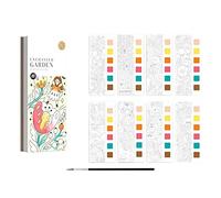 Harilla Pocket Watercolor Painting Toy, Drawing Arts Crafts Coloring Game DIY Leisure with Painting Brush for Children Girls Boys Unisex Gift, C
