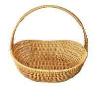 Harilla PP Material Picnic Basket with Handle Sturdy for Foods or Small Sundries Versatile, Easy to Clean, Lightweight Woven, XXL