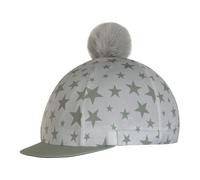 Harilla Professional Hat Equestrian Helmet Cover Riding Cap Cover Tassel Topper Dome Cover With Curved Brim Polyester Cotton Suitable for Adults Unisex, Army Green, M