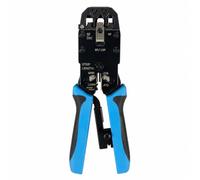 Harilla Ratcheting Network Crimping Tool Cushioned Multifunction Network Crimping Tool Ergonomic for Home Wiring