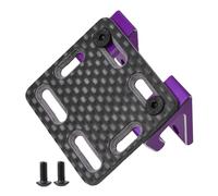 Harilla RC Car ESC Mounting Fixing Plate Spare Decorative Electronics Mounting Plate Easy Installation for Trucks Crawler, Purple
