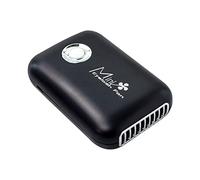 Harilla Rechargeable Fan Dryer Bladeless Air Conditioning Blower for False Lash Makeup, black, Travel