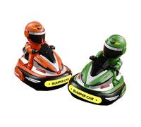 Harilla Remote Control Snubber Cars for 2 with Active Figures Kids Mini RC Car Toys for Party Floor Birthday Backyard Toddler, Orange Green