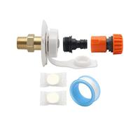 Harilla Replacement Connection for RV City Water Inlet with Check Valve for Trailer, White
