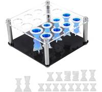 Harilla Resin Chess Chessboard Chess Piece Casting Acrylic Silicone Components for Accurate Casting and Simple Assembly Suitable for Crafts Gifts