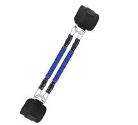 Harilla Resistance Training Band Chest Expander Elastic Tube Portable Exercise Rope With Foot Straps And Metal Hook Ends For Leg And Spine Training Suitable, Blue, 30 Lbs