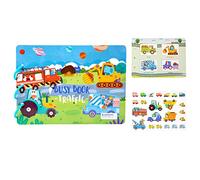 Harilla Reusable Sticker Book, Learning Activities Memory Games, Early Education Cognitive Puzzle,Reusable Paster Scenes Book,for Game Travel Birthday, Transport