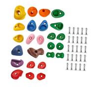 Harilla Rock Wall Holds Support Gift Parent Child Interaction Sturdy Fun Wall Grips Climbing Holds Stone for Outdoor Backyard Indoor