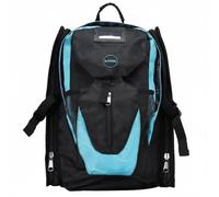 Harilla Roller Skate Carrier Organized Athletic Backpack Inline Oxford Water-Resistant Skating Gear Storage Pack Suitable for Travel Training Family Fun, Black Blue, L