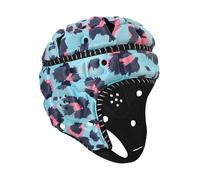 Harilla Rugby Headguards, Professional Soft Padded Rugby Helmet Adjustable Scrum Cap Unisex Anti Collision Football Headgear Soccer Head Protector for Adults Multi-Sports (Purple Blue)