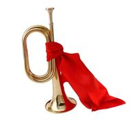 Harilla Scouting Trumpet Marching Bugle C Bugle Classic Professional Blowing Bugle Cavalry Trumpet for Beginner Orchestra Adults Kids, 2Pcs