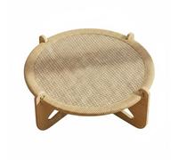 Harilla Scratcher Sofa Bed Hammock With Sisal Texture And Wooden Support Stable And Summer Lounging Suitable for cats small dogs, Small 40cm Diameter, Single Layer Sisal Velvet - Small