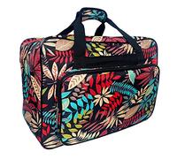 Harilla Sewing Machine Bag Overlocker Bag Storage Tote Bag Sewing Machine Carrying Case Sewing Machine Cover Carrying Bag with Extra Pockets and Handles Crochet Hooks Pocket (Black)