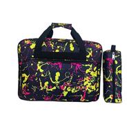 Harilla Sewing Machine Storage Tote Bag Sewing Machine Carrying Case Storage Cover Carrying Bag with Extra Pockets and Handles, Crochet Hooks Pocket,Blue B