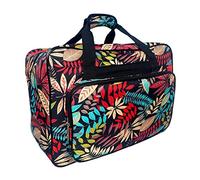 Harilla Sewing Machine Storage Tote Bag Sewing Machine Carrying Case Storage Cover Carrying Bag with Extra Pockets and Handles, Crochet Hooks Pocket,Black