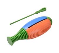 Harilla Shaped Latin Percussion Instrument Musical Percussion Block Kids Musical Toy Percussion Instrument for Parties KTV Home