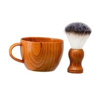 Harilla Shaving Brush Set Shaving Bowl Portable Easy Foaming Professional Beard Care Grooming Set Soap Brush for Fathers Men Presents