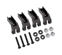 Harilla Shock Absorbers Shock Mount Frame RC Upgrade Kit 1:10 Replacement Adjustable Metal Mounts Hydraulic Mount for 82056-4, Black