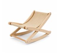 Harilla Sisal Scratching Rest Cat Bed Lounger Chair Furniture With Elevated Support And Slatted Suspended Pet Cradle suitable, Individual Carton Packaging, Sisal Rocking Bed