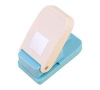 Harilla Small Stamp Edge Punch Scrapbook Manual Craft Paper Puncher Creative DIY Cutter Punching Tool Postage Hole Punch for Arts Crafts, DIY Projects, Wedding Cards, Blue，Square