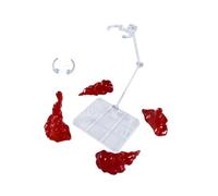 Harilla Smoke Effect Models Diorama Scene Accessories Decoration Portable Funny Display Stand Artificial Smoke Props for Home Shelf, Red