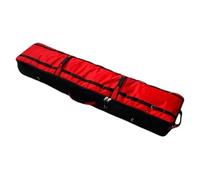Harilla Snowboard Bag with Wheels Carry Case Convenient with Handle Carrier Pouch Ski Equipment Bag for Skiing Outdoor Snowboarding, RedBlack 145x32x20cm