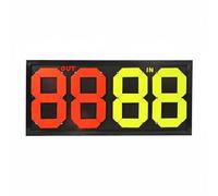 Harilla Soccer Substitution Board Player Change Board Scoreboard Display Panel Double Sided Reversible Numbers Glow in The Dark PVC Suitable for School