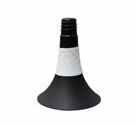 Harilla Sports Training Cones Cone Marker Pylon Disc With Flared Base Stackable Polyethylene PE Stable Lightweight For Coaches Athletes Suitable for spacing field layout agility courses, Black