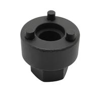 Harilla Steering Gear Socket Steering Rack Tool Installation Socket Wrench Adapter Service Tool with Hex Interface and Raised Pins Built from Metal Suitable for Auto Repair Workshop