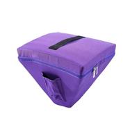 Harilla Storage Pyramid Bag Meditation Bowl Carrying Case Padded Instrument Carrier Oxford Cloth Top Handle Suitable for Home Meditation Classroom, Array, Purple, 6 Inch