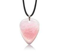 Harilla String Plectrum Guitar Pick Necklace Pendant Charm Jewelry Accessory With Sparkle Acrylic Pick And Smooth Finish On Suitable for concerts music lovers casual styling, Cherry Blossom, Letter