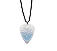 Harilla String Plectrum Guitar Pick Necklace Pendant Charm Jewelry Accessory With Sparkle Acrylic Pick And Smooth Finish On Suitable for concerts music lovers casual styling, Freesia, Letter