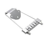 Harilla String Retainer Bridge for 6-string Guitars - Easy Installation - High-quality Replacement Part for Jazz Archtop Guitars, Silver