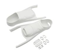 Harilla Swimming Fins Diving Fin Components With Foot Pockets Open Heel Pocket Side Rails Mounting Hardware Rubber Build for snorkeling adventures swim coaching dive training , White , L 43-44