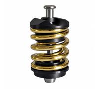 Harilla System Folding Bike Shock Absorber Rear Shock Coil Spring Damper Replacement Compact Ride Upgrade Stainless Core Lightweight Suitable for city commuting daily riding town, Gold