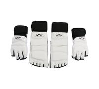 Harilla Taekwondo Hand and Foot Protector Karate Gloves Non Slip Ankle Pads Foot Guard Sparring Gear for Grappling TKD, XXS