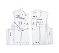 Harilla Tailor Garment Cloth Sewing Tool Design Ruler, Drafting Template 1:1 Fashion Ruler Pattern Making Measure Ruler, Women Clothing Set