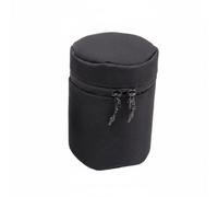 Harilla Titanium Pouch Utility Storage Bag Cylinder Closure Double Zipper Anti-Collision Polyester Fiber Suitable for Hiking Expedition Outdoor Recreation, L