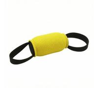 Harilla Toy Dog Tug Toy With Handles Toy Training Toy Bite Toy With Padded Center And Loop Handles Suitable for obedience training backyard play agility practice outdoor exercise, Yellow