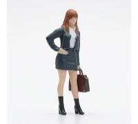 Harilla Traffic Miniature Model Figure Diorama Scene Display Resin Build Painted Finish Freestanding Setup suitable for creative projects photography collectors, Business Girl