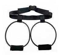 Harilla Training Belt Waist Belt Ankle Cuffs Resistance Bands Portable booty band setup with consistent tension to shape and lift glutes suitable for home, Black, 40LBS